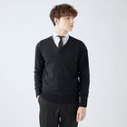 60％オフ　RomaRo ブラック Vネック セーター RBC】【秋冬】ウール100％Vネックニットセーター/ブラック/ZEGNA