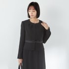 【SL】【年間】ノーカラー前開きアンサンブルレディースフォーマル