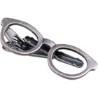 ネクタイピン タイクリップ 45mm×17mm/メガネモチーフ