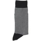 【発送在庫あり】ソックス/ブラック×ハウンドトゥース/（25cm～27cm）