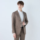 【CLASSICO TAPERED】【春夏】2釦シングルスーツ 1タック/ブラウン/ウエストムーブ/REDA ACTIVE/NEW ZEALAND MERINO/SHOWER CLEAN/※パンツ裾上げ済仕様