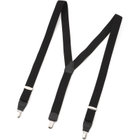 Y型サスペンダー クリップ式 3.0cm幅/ブラック