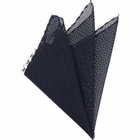 メッシュ ポケットチーフ/ネイビー/MADE IN JAPAN