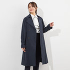 【SUIT SELECT×Samantha Thavasa】バックプリーツ トレンチコート/ネイビー