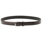 ピンバックルベルト 3.0幅/ダークブラウン(ウエスト110cmまで対応)