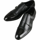 【WEB限定/OUTLET】【SL】ダブルモンクストラップ ドレスシューズ/ブラック