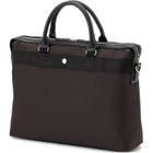 ブリーフケース/ブラウン/ショルダーストラップ付き