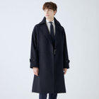 【発送在庫あり】【SL】ウールブレンドタイロッケンコート/ネイビー