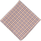 【発送在庫あり】【日本製】ハンカチ/コットン(綿)100%/ブラウン×チェック