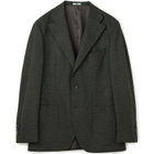 【Take.it.easy】3釦段返りジャケット/カーキ×フランネルニット