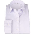 【WEB限定/OUTLET】【SL/7分袖】スキッパーワンピースカラーブラウス/グレー/SUSTAINABLE・TOUGH BUTTON・NON IRON