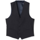 【SLIM TAPERED_2】【春夏】リバーシブルジレ(ベスト)/ネイビー＆グレー/4S SUSTAINABILITY&ECOLOGY FABRIC