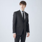 【KSW】【年間】2釦シングルスーツ 0タック/ブラック/※裾上げ必要