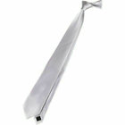 【SILVER LINE】シルクソリッド 慶事対応 ネクタイ 8.0cm幅/シルバー