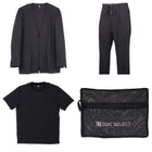 【WEB限定/OUTLET】【発送在庫あり】【RBC】【半袖】Remote Pack Suit/ノーカラージャケット・パンツ・Tシャツ・ウォッシャブルネット(4点セット)/ブラック