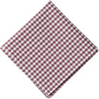 【発送在庫あり】【日本製】ハンカチ/コットン(綿)100%/ブラウン＆ホワイト×チェック