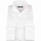 【WEB限定/OUTLET】【BL】【形態安定】ワイドカラードレスワイシャツ/ホワイト×ドビーツイル