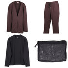 【WEB限定/OUTLET】【発送在庫あり】【RBC】【長袖】Remote Pack Suit/ノーカラージャケット・パンツ・Tシャツ・ウォッシャブルネット(4点セット)/ブラウン