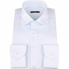 【WEB限定/OUTLET】【発送在庫あり】【BL】【形態安定】ワイドカラードレスワイシャツ/サックス×ドビーストライプ