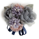 コサージュ/グレー