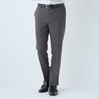 【WEB限定】【発送在庫あり】【SLIM TAPERED】【年間】ウォッシャブル0タックテーパードパンツ/グレー/ウエストシャーリング/裾上げ済仕様