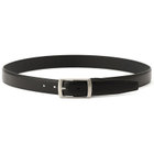 ピンバックルベルト 3.0幅/ブラック(ウエスト91cmまで対応)