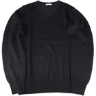 RBC】【秋冬】Vネックニットセーター/ブラック/ZEGNA BARUFFA/マシン