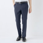 【KSW】【春夏】0タックパンツ/ネイビー×バーズアイ/※裾上げ済仕様