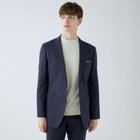 【4S CROSS】【年間】セットアップジャケット/ネイビー×カルゼ/パッチポケット