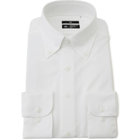 【発送在庫あり】【WEB限定】【BLACK LINE】ボタンダウンワイシャツ/ホワイト×ドビー/「4S」スーパーノンアイロン・ストレッチ