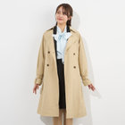 【SUIT SELECT×Samantha Thavasa】バックプリーツ トレンチコート/ベージュ