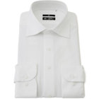 【発送在庫あり】【WEB限定】【BLACK LINE】ワイドカラーワイシャツ/ホワイト/「4S」スーパーノンアイロン・ストレッチ