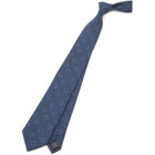 【SILVER LINE】シルク小紋ネクタイ 8.0cm幅/ネイビー