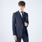 SLIM TAPERED_2】【年間】2釦シングルスリーピーススーツ 0