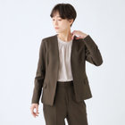 発送在庫あり】【SL】【秋冬】ホック留めノーカラージャケット