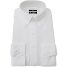 【発送在庫あり】【WEB限定】【BLACK LINE】ボタンダウンワイシャツ/ホワイト×ドビー/「4S」スーパーノンアイロン・ストレッチ