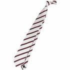 【WEB限定/OUTLET】【SL】シルクストライプネクタイ 8.0cm幅/ホワイト×ワイン