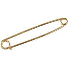 安全ピン型　ピンホール用カラーピン/ゴールド