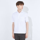 【WEB限定/OUTLET/汚れ・キズ等有】【RBC/五分袖】カッタウェイビズポロシャツ プルオーバータイプ/ホワイト×シアサッカー/4S コットンブレンド