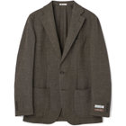 【5DAYS CLOSET】【RBC】【秋冬】TUMUGITO 2釦ジャケット セットアップ対応 /ブラウン×ツイル /ウォッシャブル /パッチポケット