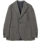 【Take.it.easy】3釦段返りジャケット/グレー×ドネガルツイード