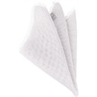 メッシュポケットチーフ/ライトグレー+房/MADE IN JAPAN