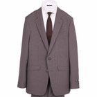 【WEB限定/OUTLET/汚れ・キズ等有】【SLIM TAPERED_2】【春夏】コーディネートパンツ付き/2釦シングルスーツ 0タック/ブラウン×ハウンドトゥース+グレー×ソリッドパンツ/※パンツ裾上げ済仕様