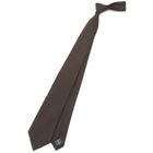 【BLACK LINE】シルクブレンドドットネクタイ 7.5cm幅/ブラウン