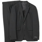 【SLIM TAPERED】【BLACK LINE】【春夏】2釦シングルスーツ/グレー/ウエストムーブ/NZ WOOL Super170's/SHOWER CLEAN/※パンツ裾上げ済仕様