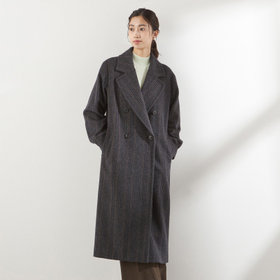 SL】ダブルベルテッドチェスターコート/グレー/RE:NEWOOL（STC2501