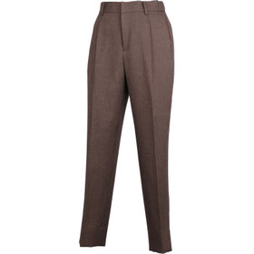 RELAX TAPERED_2】【秋冬】1タックテーパードパンツ/ブラウン×ガン