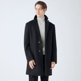 【新品タグ付】FRAMeWORKウールチェスターコート ブラック BL】ウールチェスターコート/ブラック/NEW ZEALAND WOOL LIMITED