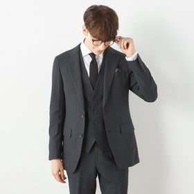 スーツセレクト 4S スリーピース スーツ 濃紺 秋冬 Y6 CLASSICO TAPERED】【秋冬】2釦シングルスリーピーススーツ 1