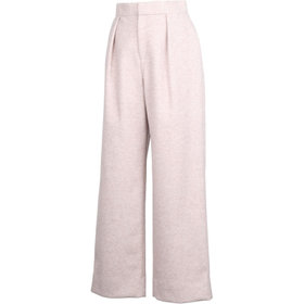 【SL】【秋冬】ワイドストレートパンツ/ベージュ/ダブルジャージー素材